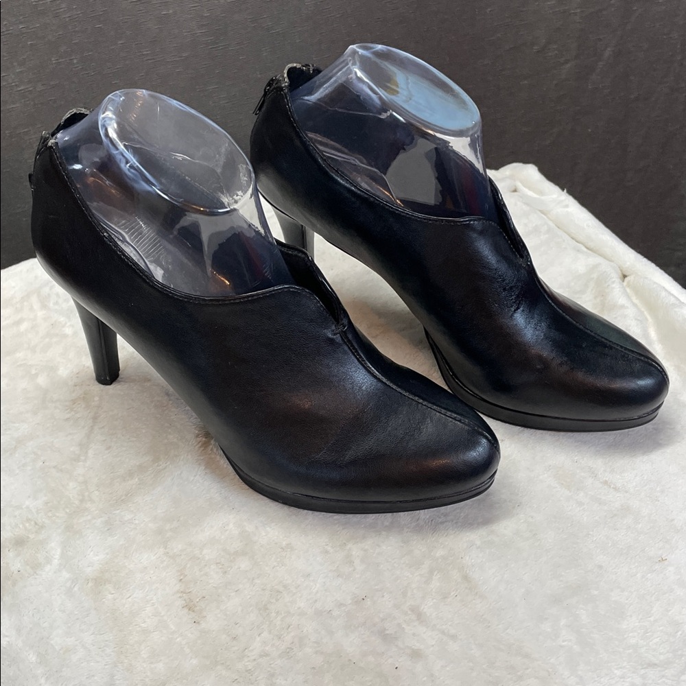 Coach Black‎ Leather shoes booties
